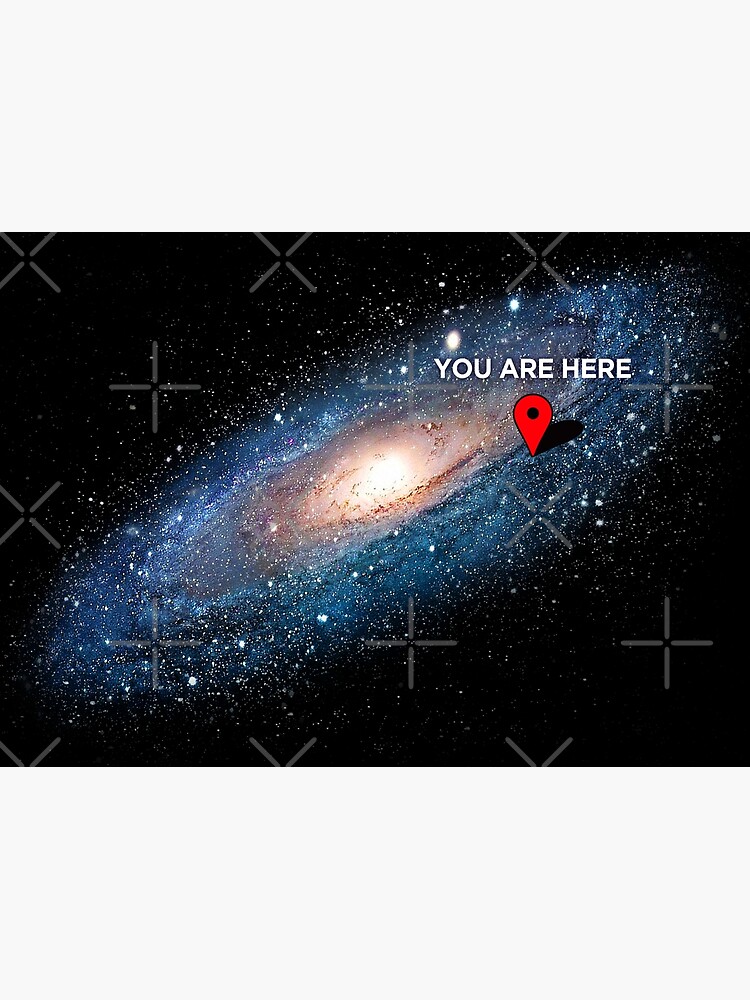 Disover You are here - Universe Galaxy Map Premium Matte Vertical Poster