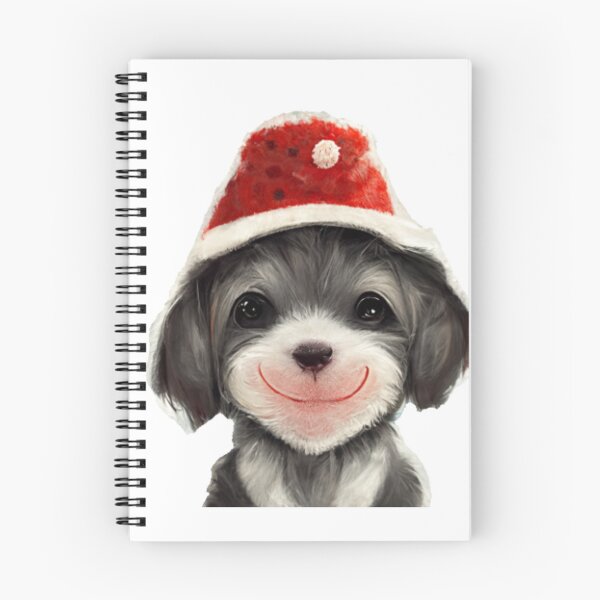 Item preview, Christmas Dog in Santa Hat.  Christmas is Approaching designed and sold by LeanDesigns.