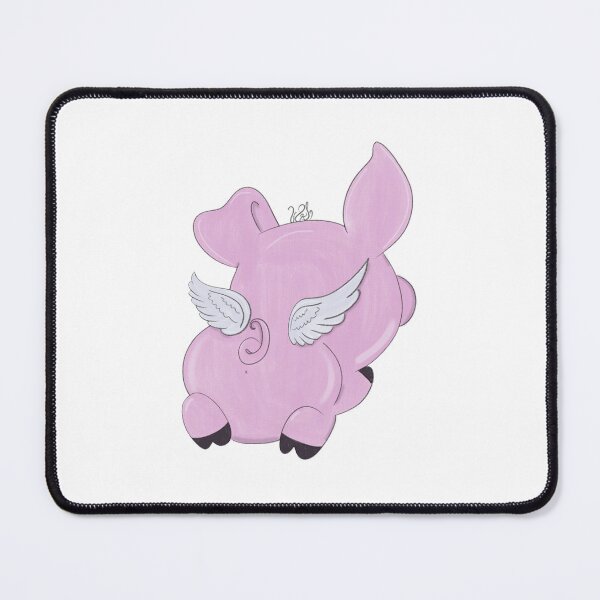 Item preview, When Pigs Fly Behind Illustration  designed and sold by quirkycounselor.