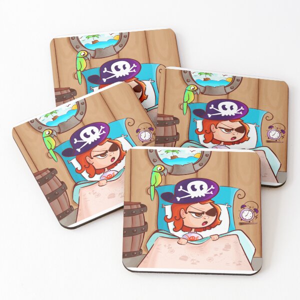 Item preview, Grumpy pirate girl in a morning designed and sold by karmagart.