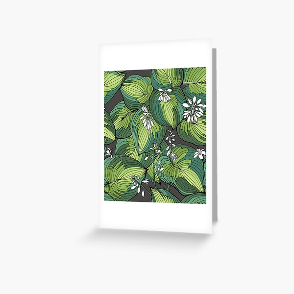 Hosta Greeting Card