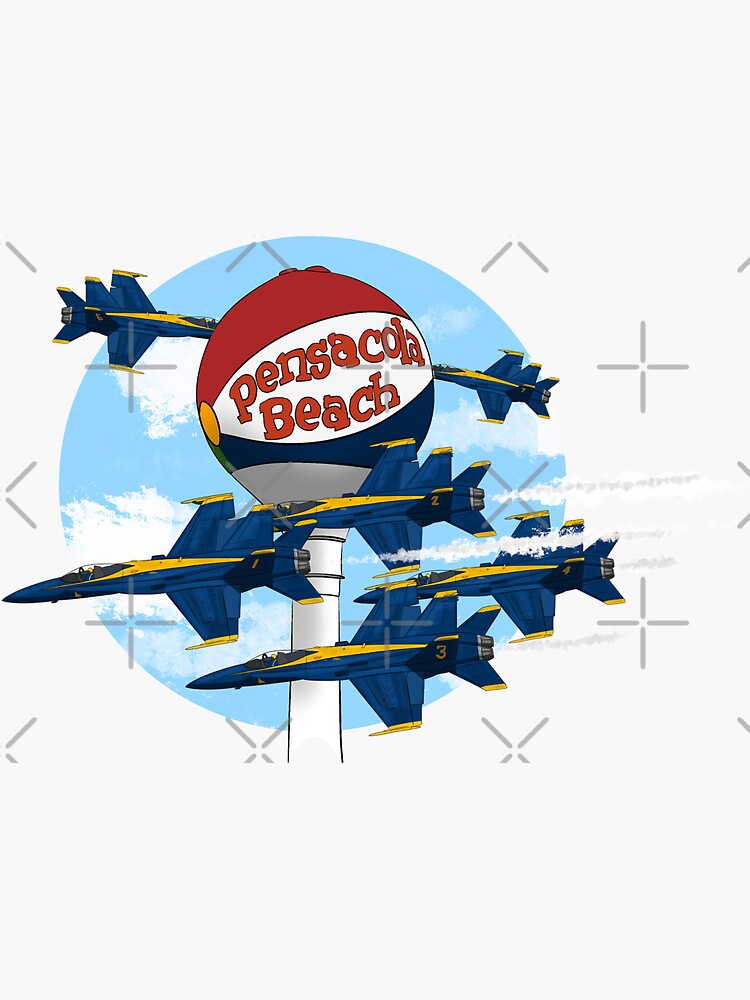 "Pensacola beach blues weekend " Sticker for Sale by Statepallets