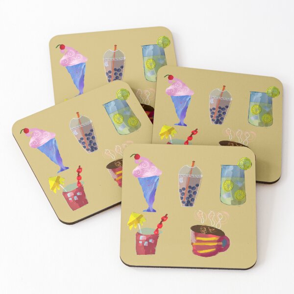 Item preview, Latte Bubble Tea Lemonade Ice Cream Punch- Collage Animation designed and sold by jolabrese.