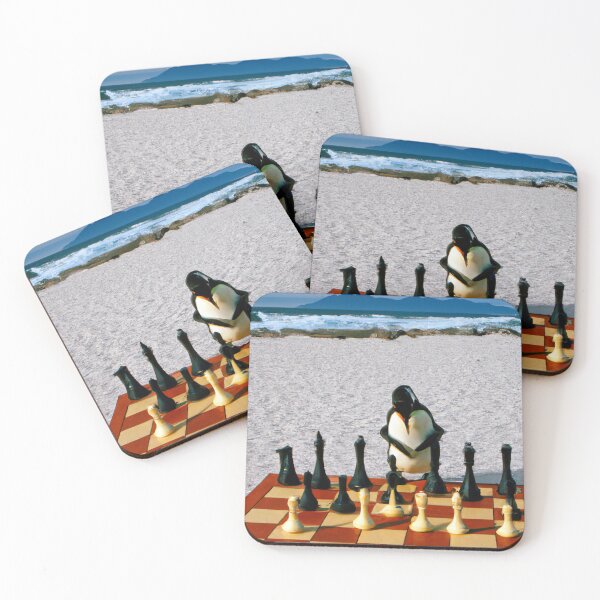 Item preview, Penguin playing chess (AI Generated Art) designed and sold by Cowboy Folly.