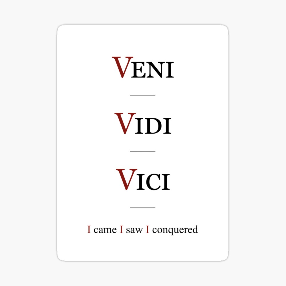 Veni Vidi Vici Essential T-Shirt for Sale by RossDillon