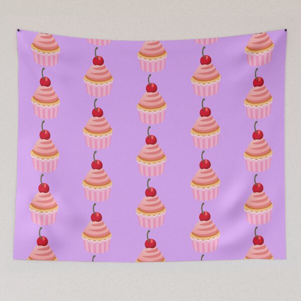 Item preview, Cherry Cupcake Emoji Sticker designed and sold by KaomojiKitchen.