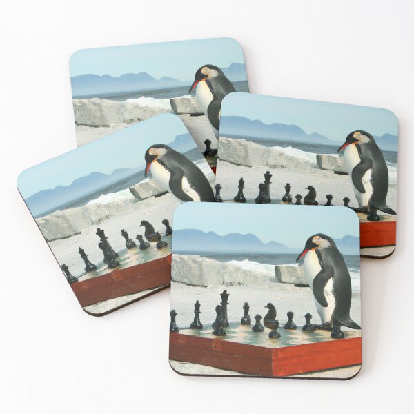 Item preview, Penguin playing chess (AI Generated Art) designed and sold by Cowboy Folly.