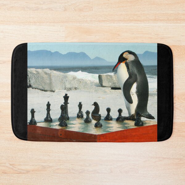 Item preview, Penguin playing chess (AI Generated Art) designed and sold by Cowboy Folly.