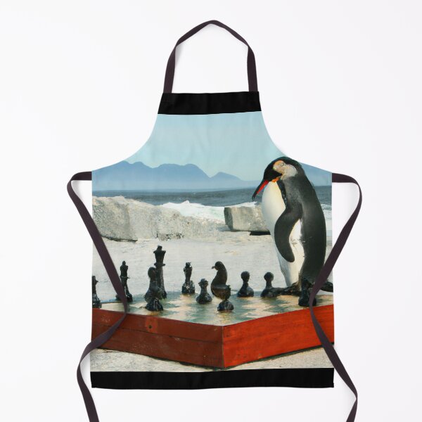 Item preview, Penguin playing chess (AI Generated Art) designed and sold by Cowboy Folly.