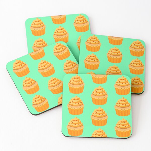 Item preview, Orange Color Cupcake Emoji Sticker designed and sold by KaomojiKitchen.