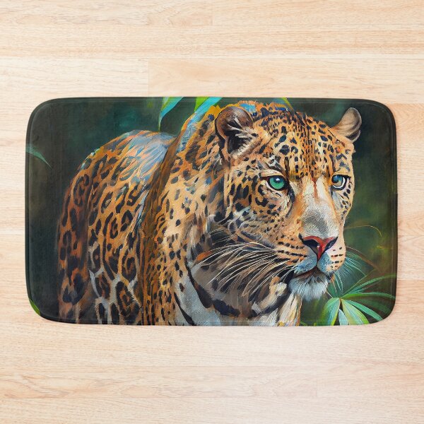 Item preview, Tropical Jaguar - Oil Painting designed and sold by ABArtByAlexST.