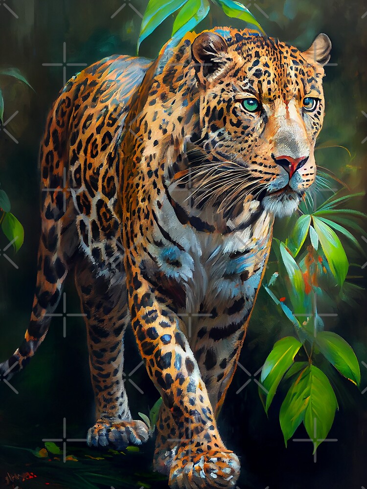 jaguar oil painting