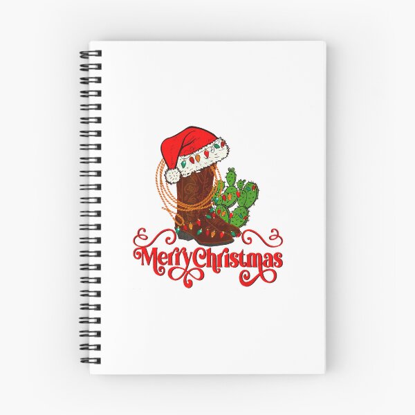 Item preview, Retro Merry Xmas Santa Hat Cowboy Boots Western Christmas designed and sold by justbener.