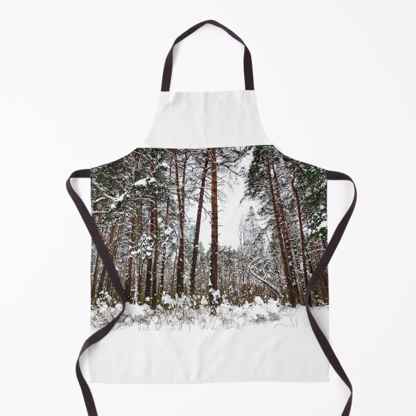 Item preview, Scene at the Striginsky Bor Forest Park in Nizhny Novgorod with pine trees, curved tree, bushes designed and sold by Kristina Drozd.