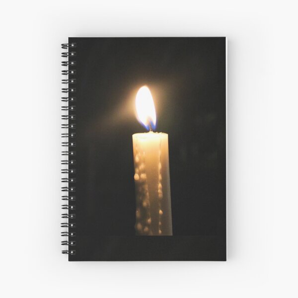 Candle glowing Spiral Notebook