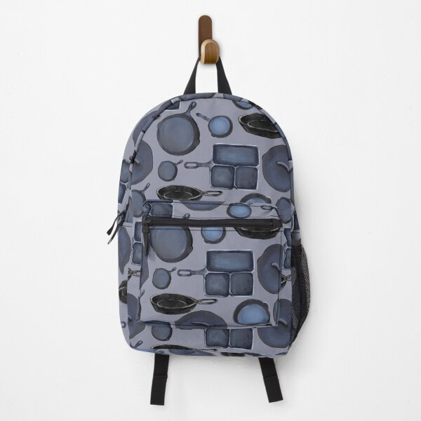 Item preview, Black Cast Iron Pans Pattern designed and sold by Art of Camping Now.