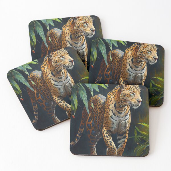 Item preview, Tropical Jaguar - Oil Painting designed and sold by ABArtByAlexST.