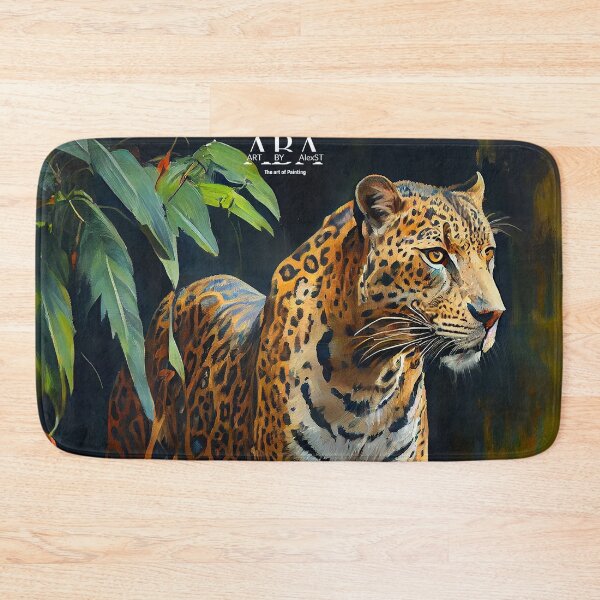 Item preview, Tropical Jaguar - Oil Painting designed and sold by ABArtByAlexST.