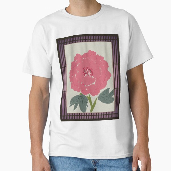 Aperçu de l'œuvre Sumie pivoine colorée créée et vendue par StudioMasha.