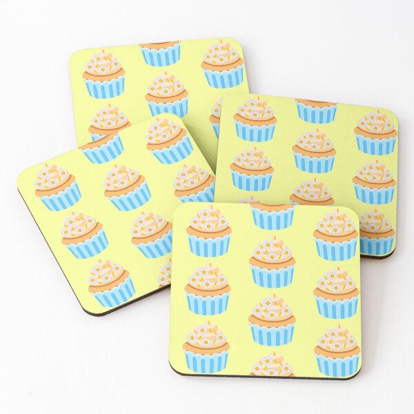 Item preview, Daisy Flower Cupcake Emoji Sticker designed and sold by KaomojiKitchen.