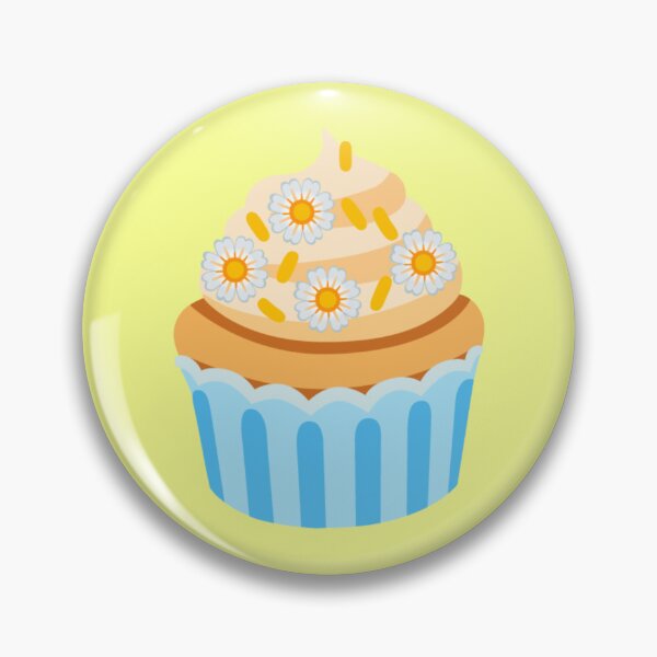 Item preview, Daisy Flower Cupcake Emoji Sticker designed and sold by KaomojiKitchen.
