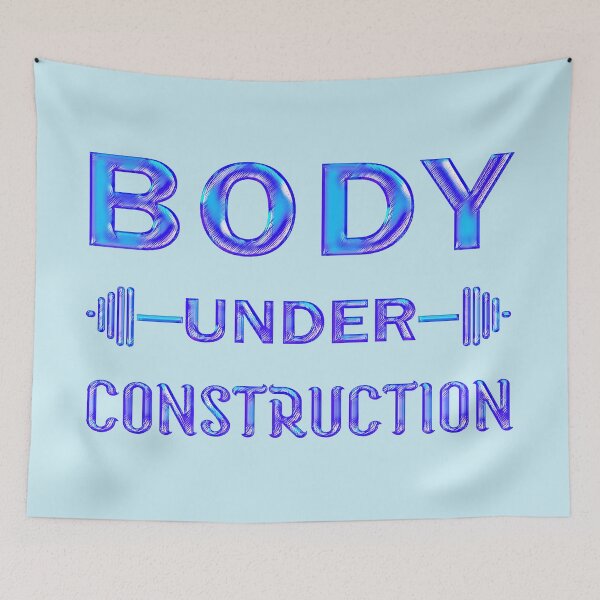 Item preview, Body Under Construction [Weight Lifting lovers design, Gym Design] designed and sold by CristalleLisa.