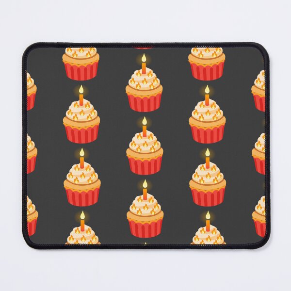 Item preview, Fire Flame Cupcake Emoji Sticker designed and sold by KaomojiKitchen.