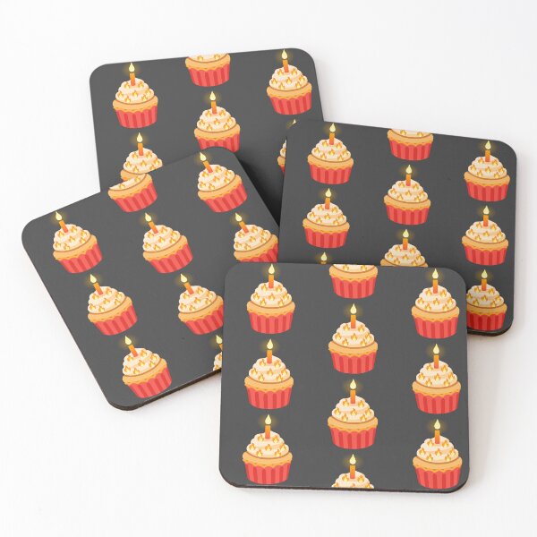 Item preview, Fire Flame Cupcake Emoji Sticker designed and sold by KaomojiKitchen.