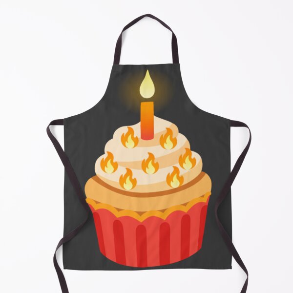 Item preview, Fire Flame Cupcake Emoji Sticker designed and sold by KaomojiKitchen.