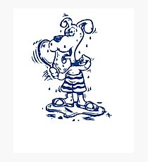 Funny Goofy Pup Shirt Photographic Print