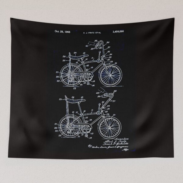Item preview, BICYCLE : Vintage 1968 Patent Paper Print designed and sold by posterbobs.
