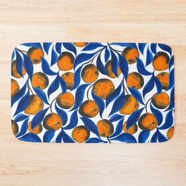 Item preview, Oranges with blue leaves designed and sold by TheMirwoForest.