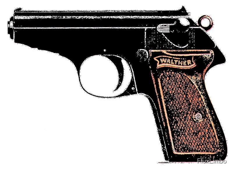 Walther Ppk 765mm Lámina Artística