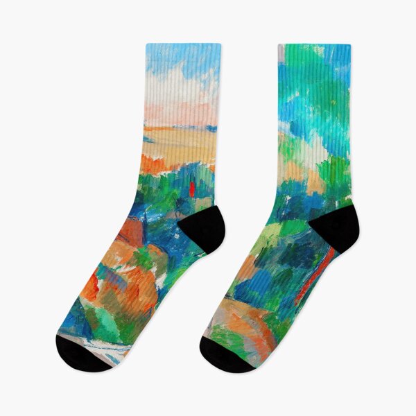 Item preview, HD PAUL CEZANNE - The Bend in the Road designed and sold by Go Logo Designs.