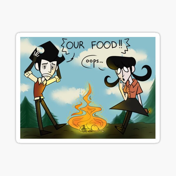 Item preview, don't starve- wilson and willow [colored] designed and sold by Mayo Milk.