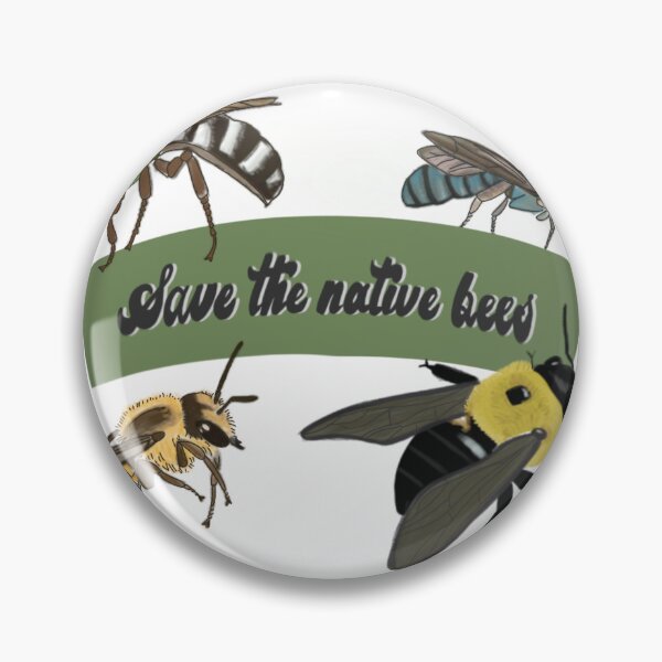 Item preview, Save the native bees designed and sold by Samm Reynolds.