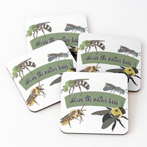 Item preview, Save the native bees designed and sold by Samm Reynolds.