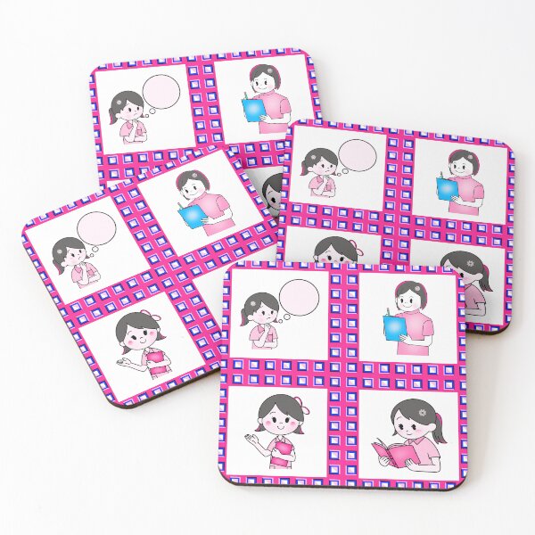 Item preview, The cute girl lifestyle in modern seamless pattern designed and sold by MyMemoriesArts.