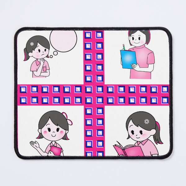 Item preview, The cute girl lifestyle in modern seamless pattern designed and sold by MyMemoriesArts.