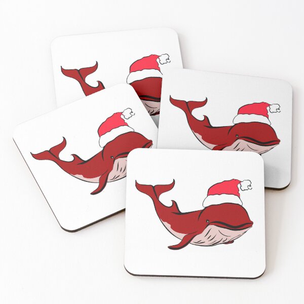 Item preview, Christmas Whale in Santa Hat.  Christmas is Approaching designed and sold by LeanDesigns.