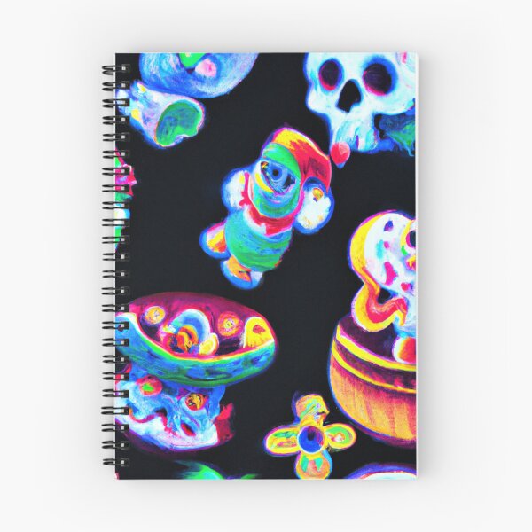 Item preview, Neon aliens and skulls  designed and sold by Bakesales.