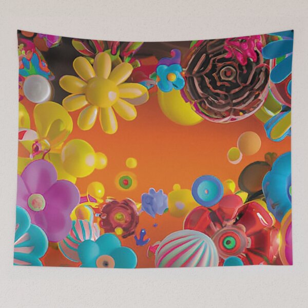 Item preview, Playful flowers designed and sold by Thionas.