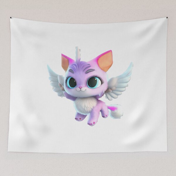 Item preview, Very cute meemeow-inspired flying kitten designed and sold by Patrick Edwards.