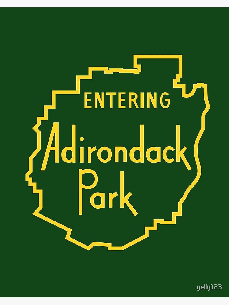 Thumbnail 2 von 2, Galeriedruck, Adirondack Park Schild betreten - Adirondack Mountains designt und verkauft von yelly123.