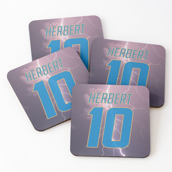 Item preview, Justin Herbert 10 Lightning designed and sold by plus64prints.
