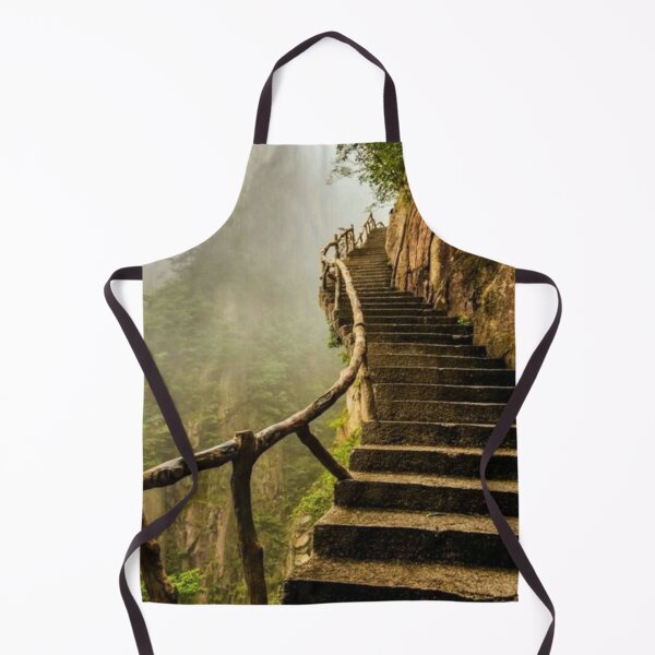 Item preview, Stairs Up the Hill with Mountain View designed and sold by NengShop.