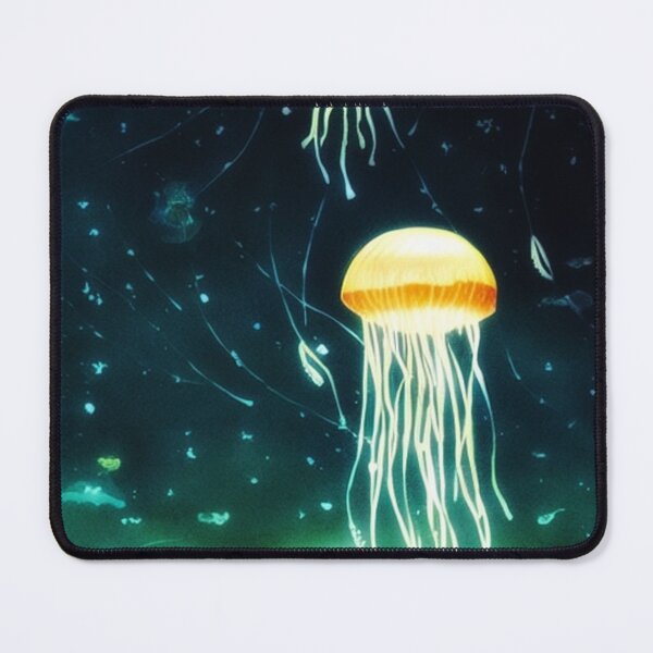 Item preview, glowing jellyfish in deep sea designed and sold by optimusprime39.