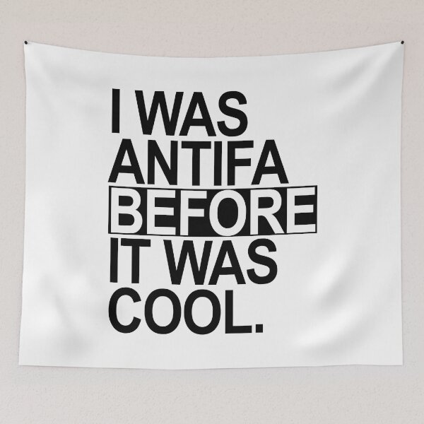 Item preview, I was ANTIFA before it was cool (black) designed and sold by Thelittlelord.