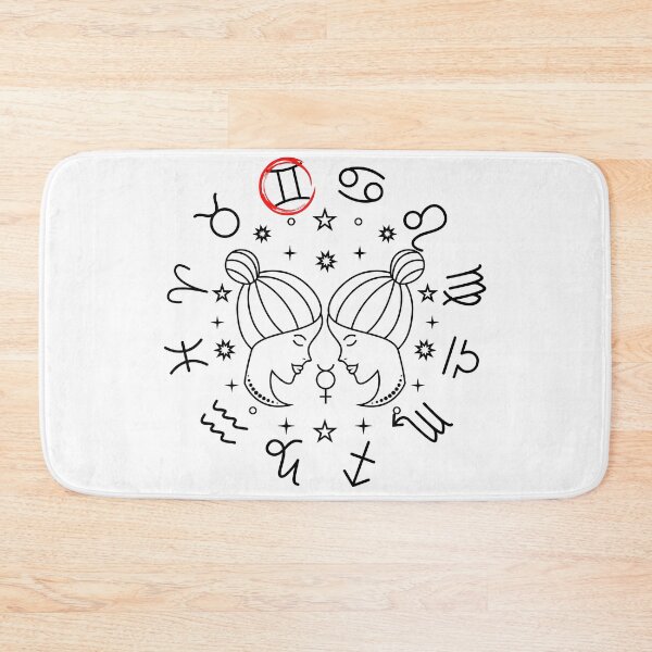 Artikelvorschau, Zwillinge Sternzeichen Zwillinge Horoskop Symbol Mono entworfen und verkauft von 27th-Tee.