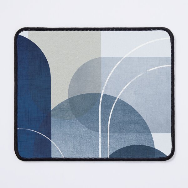 Item preview, Mid Century Blue Linen designed and sold by UrbanEpiphany.